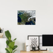 Frankreich aus dem Weltraum Poster (Heimbüro)