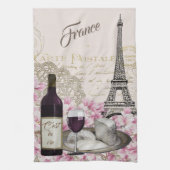 FRANKREICH, AUSFLUG EIFFEL, PARIS, WEIN, GESCHIRRTUCH (Vertikal)