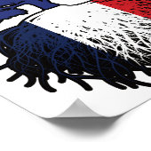 Frankreich - australisches Tree Roots-Flag Poster (Ecke)