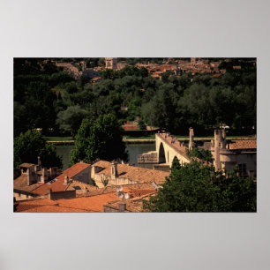 Frankreich, Avignon, Provence. Pont St., Benezet. Poster