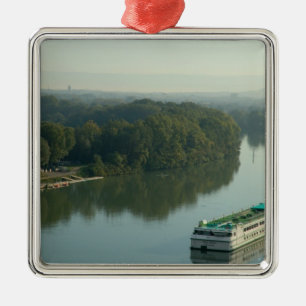 Frankreich, Avignon, Provence, Van Gogh Flussboot Ornament Aus Metall