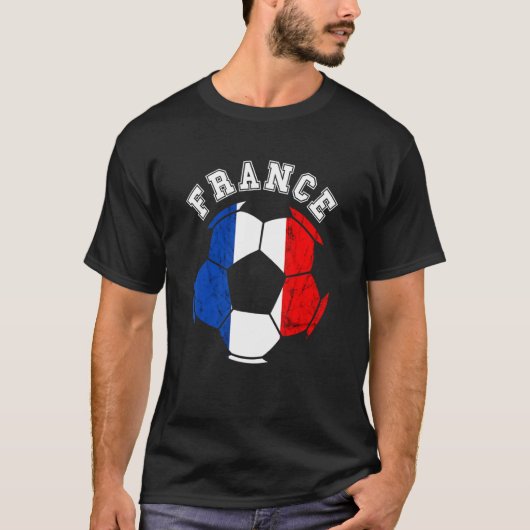 Frankreich Ball France Fußball-Team Französisch Fl T-Shirt (Vorderseite)