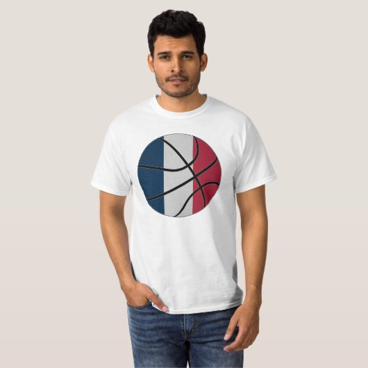 Frankreich-Basketball-T - Shirt (Vorne ganz)