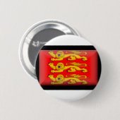 Frankreich-Basse Normandie Flagge Button (Vorne & Hinten)