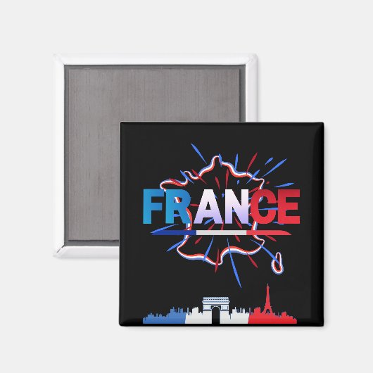 Frankreich Bastille Magnet (Vorderseite/Rückseite)