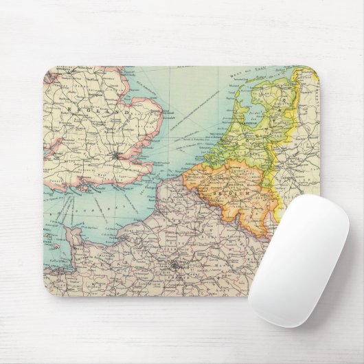 Frankreich, Belgien und Holland Mousepad (Mit Mouse)