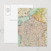 Frankreich, Belgien und Holland Postkarte (Vorne/Hinten)