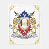 Frankreich Bezeichnung des Daigrepont-Wappen Fleecedecke (Vorderseite)