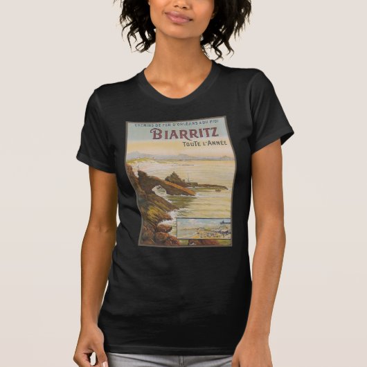 Frankreich Biarritz T-Shirt (Vorderseite)