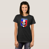 Frankreich Boxing Panda T-Shirt (Vorne ganz)