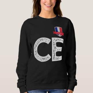 Frankreich - Buchstaben C und E Frankreich Sweatshirt