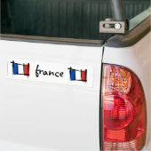 Frankreich-Bürsten-Flagge Autoaufkleber (Auf Lkw)
