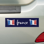 Frankreich-Bürsten-Flagge Autoaufkleber (Auf Auto)