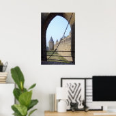 Frankreich - Carcassonne - Gateway-Brücke Poster (Heimbüro)