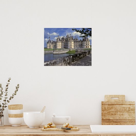 Frankreich, Chambord. Imposantes Schloss Poster (Küche)