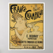 Frankreich - Champagne Poster (Vorne)