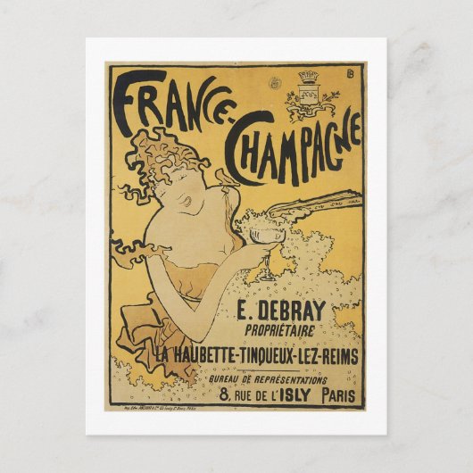 Frankreich - Champagne Postkarte (Vorderseite)