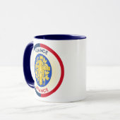 Frankreich Coat of Arms Circle Shape Tasse (Vorderseite Links)