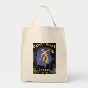 Frankreich Cognac Glas WerbeplakatFrankreich Tragetasche