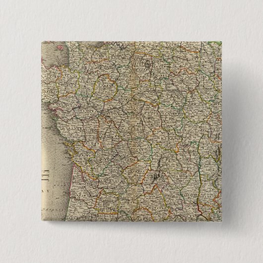 Frankreich Departement Boundaries Button (Vorderseite)
