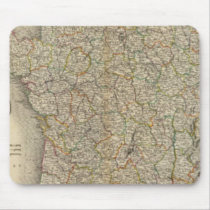 Frankreich Departement Boundaries Mousepad