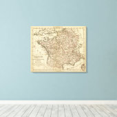 Frankreich, Departements Leinwanddruck (Insitu (Holzboden))