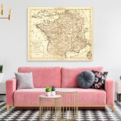 Frankreich, Departements Leinwanddruck (Insitu (Wohnzimmer))