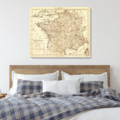 Frankreich, Departements Leinwanddruck (Insitu (Schlafzimmer))