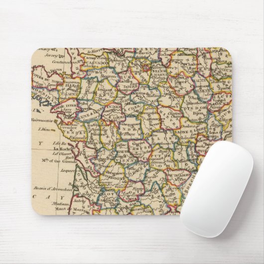 Frankreich, Departements Mousepad (Mit Mouse)