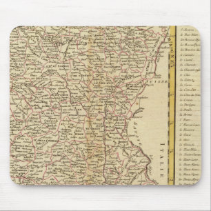 Frankreich Departements Mousepad