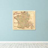 Frankreich, Departments Leinwanddruck (Insitu (Holzboden))