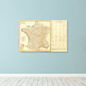 Frankreich Departments Leinwanddruck (Insitu (Holzboden))