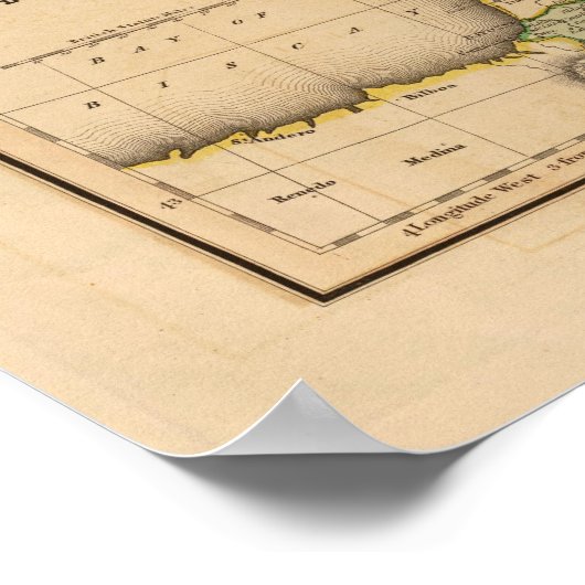 Frankreich, Departments Poster (Ecke)