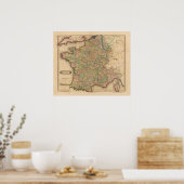 Frankreich, Departments Poster (Küche)