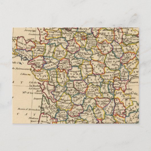Frankreich, Departments Postkarte (Vorderseite)