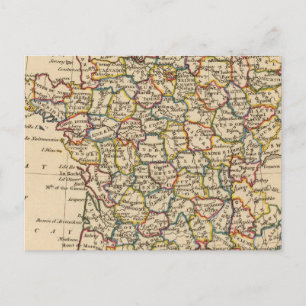 Frankreich, Departments Postkarte