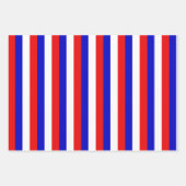 Frankreich - Design der französischen Flagge Geschenkpapier Set (Vorderseite)