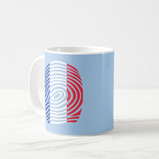 Frankreich DNA Kaffeetasse (Vorderseite Links)