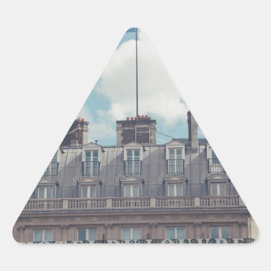 Frankreich Dreieckiger Aufkleber (Vorderseite)
