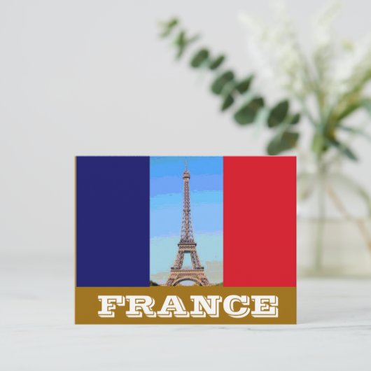 Frankreich: Eiffelturm Postkarte (Stehend Vorderseite)