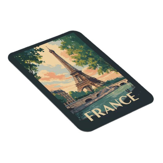Frankreich Eiffelturm Reisen Vintag Magnet (Rechte Seite)