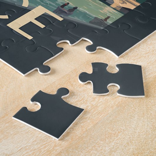 Frankreich Eiffelturm Reisen Vintag Puzzle (Seite)