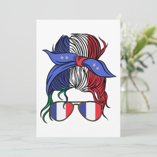 Frankreich ein unordentlicher Bug mit französische Einladung (Stehend Vorderseite)