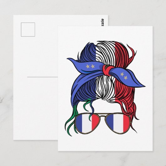 Frankreich ein unordentlicher Bug mit französische Postkarte (Vorne/Hinten)