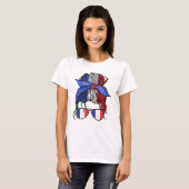 Frankreich ein unordentlicher Bug mit französische T-Shirt (Vorne ganz)