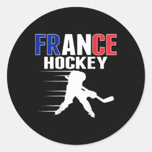 Frankreich Eishockeyfans Trikot Unterstützen Franz Runder Aufkleber