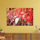 Frankreich, Elsass, Colmar. Weihnachtsmarkt Leinwanddruck (Insitu (Wohnzimmer))