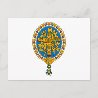 Frankreich Emblem Postcard Postkarte