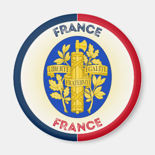 Frankreich-Erbe-Emblem Magnet