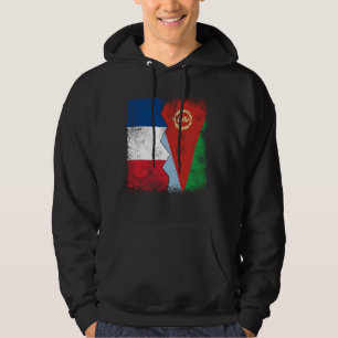 Frankreich Eritrea Flaggen Halb eritreische franzö Hoodie